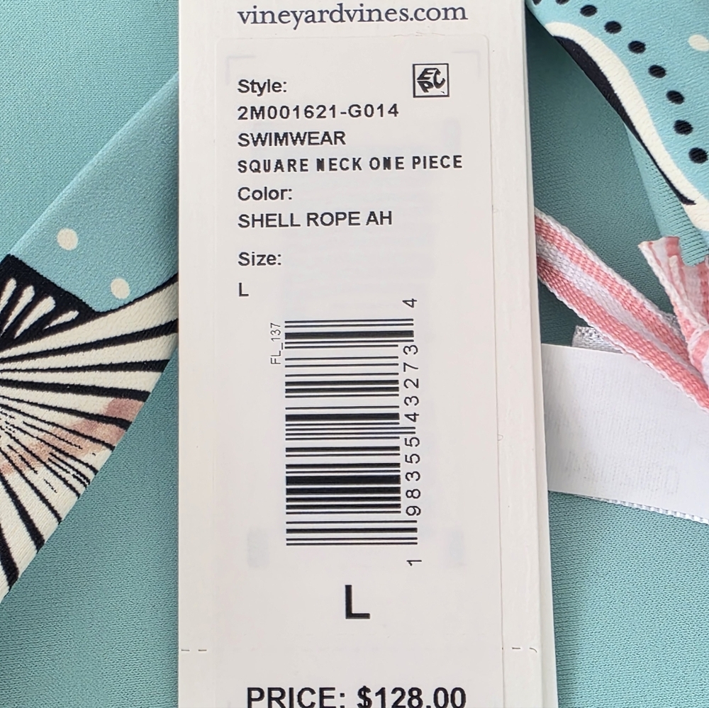 Vineyard Vines Square Neck One Piece New With Tags Sizs Large - Picture 8 of 8